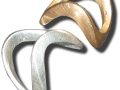 Silberner und bronzener Schaukelfingerring